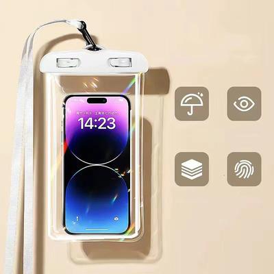 Mobile Phone Waterproof Bag with Touch Screen Self Sealing and Sealing for Swimming Seaside Diving Shooting Drifting Transparent Waterproof Phone Case