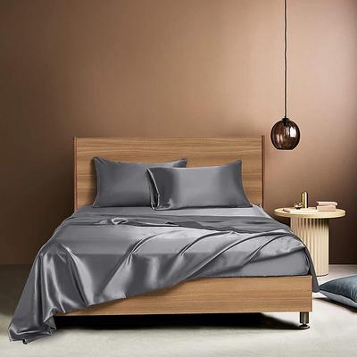 Satin Imitation Silk Bedding Four-piece Set Bed Sheet Bed Cover Pillowcase Combination Sheet Set