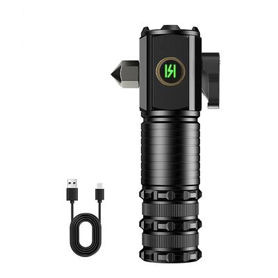 High Power Led Mini Flashlight, Strong Magnetic Tail LED Torch with 3 LED and Self-defense Lamp 5 Lighting Modes Bright Suitable for Outdoor Hiking Lights