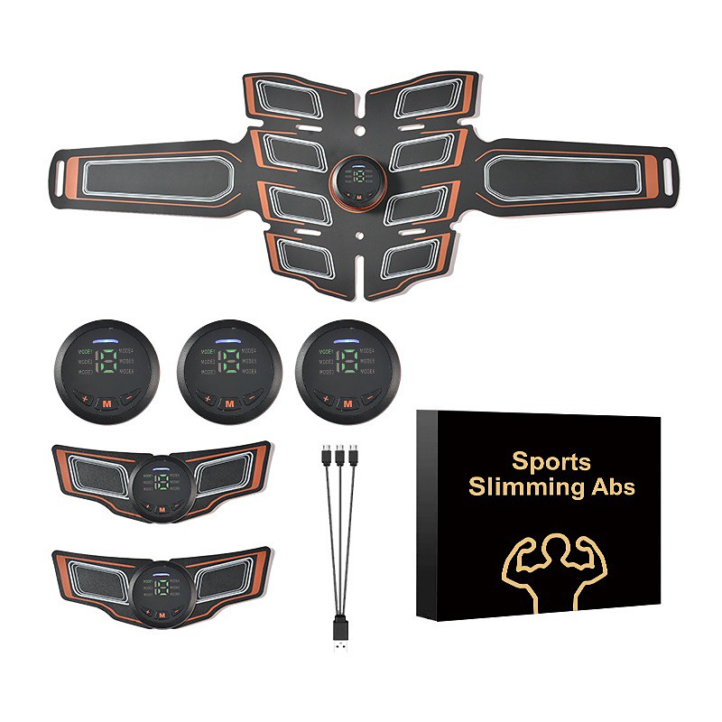 ABS Muscle Stimulator Ab Machine Portable Abdominal Toning Belt Home Office Fitness Workout Equipment For Abdomen Valentine's Day Gift