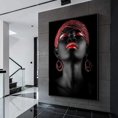 People Modern Art Prints Wall Art Abstract Painting Black Gold Canvas Prints Rolled Canvas Prints No Frame Unframed Unstretched