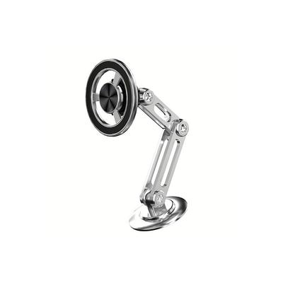 Aluminum Alloy Magnetic Car Mobile Phone Holder Universal Anti-shake Telescopic Folding Mobile Phone Holder Nano Strong Adhesive 360 Rotatable Adjustable Navigation Holder