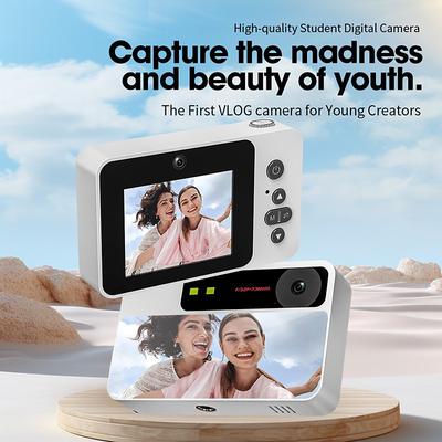 Digital Camera High-Definition Digicam Point and Shoot Camera Compact Camera Travel Camera Retro Camera 1080P 4X Zoom