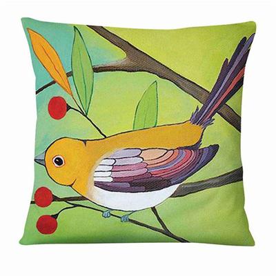 Hand-Painted Pattern Double Side Cushion Cover 1PC Soft Decorative Square Pillowcase for Sofa bedroom Car Chair Superior Quality Outdoor Cushion for Patio Garden Farmhouse Bench Couch