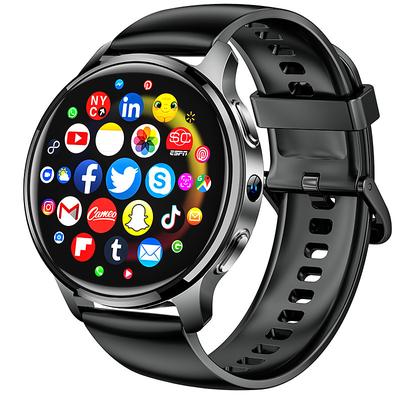 iMosi P68 Smart Watch 1.51 inch 4G LTE Cellular Smartwatch Phone 4G Pedometer Call Reminder Heart Rate Monitor Compatible with Smartphone Men GPS Hands-Free Calls Waterproof IP 67 46mm Watch Case