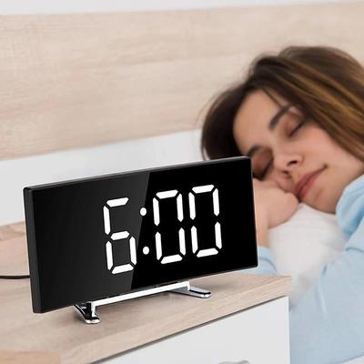 T39 Eye Protection Green Red White Digital Alarm Clock Dimmabl Table Clock LED Screen Alarm Electronic Clocks For Home Decor LED Desk Clock Temperature display
