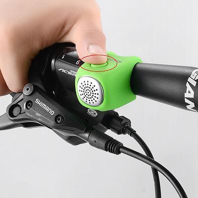 ROCKBROS Electric Bike Horn / Bell Waterproof Lightweight for Road Bike Mountain Bike MTB Cycling Bicycle Silica Gel Green Black Red 1 pcs / IPX 4