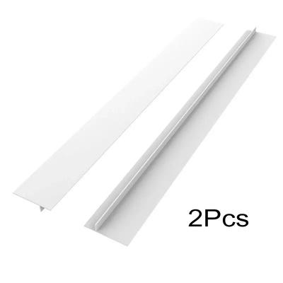 2pcs Silicone Stove Gap Cover Bathroom sink Kitchen Counter Gap Filler HeatResistant Oven Gap Filler Between Kitchen Appliances WashingMachine And Stovetop