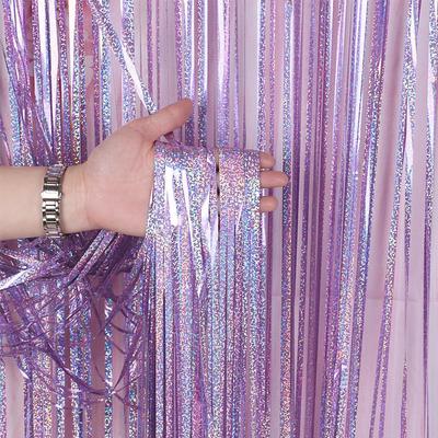Laser Rain Curtain Birthday Scene Decoration Wedding Background Wall Decoration Tassel Door Curtain Party Decoration Rain Curtain