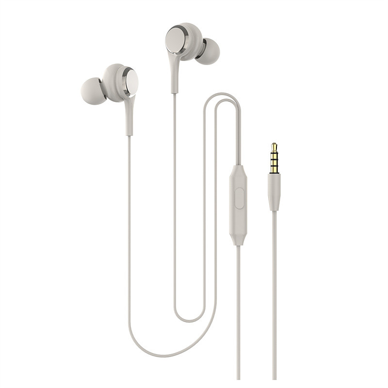 Wired Headphones Macaron Color In-Ear Wired Headphones Lightweight Headphones With HD Microphone Voice Call 3.5mm Jack For Mobile Phone Tablet MP3 MP4 Christmas Gift