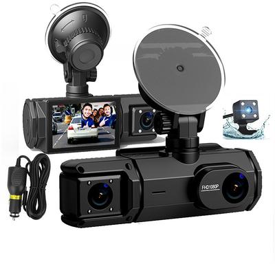 1080P Full HD WIFI Car Dashcam 3 Channel Recording Front Left Right Rear Night Vision Loop Recording 24H Parking Monitor