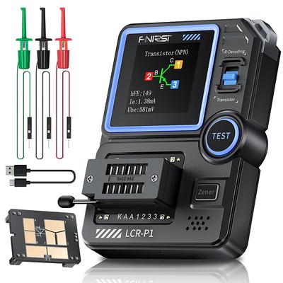 Transistor Tester Mosfet Transistor Capacitor Tester Electronic Component Tester Diode Triode Zener Diode Resistance Inductance Battery Test LCR Meter MOS PNP NPN ESR Meter