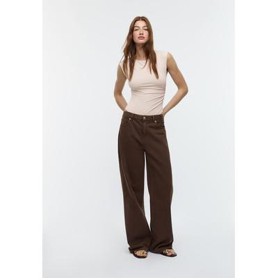 Stradivarius Gathered bodysuit Stone XS