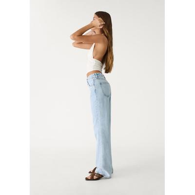 Stradivarius Low-waist straight fit jeans Light blue 4