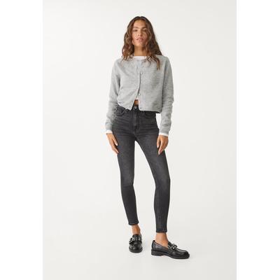 Stradivarius D09 Skinny super high-waist jeans Washed black 10