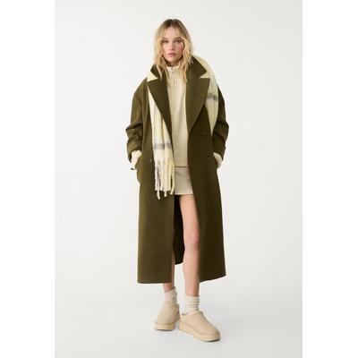 Stradivarius Oversize soft-touch coat Khaki L