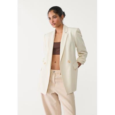 Stradivarius Slim fit double-breasted blazer Vanilla XS