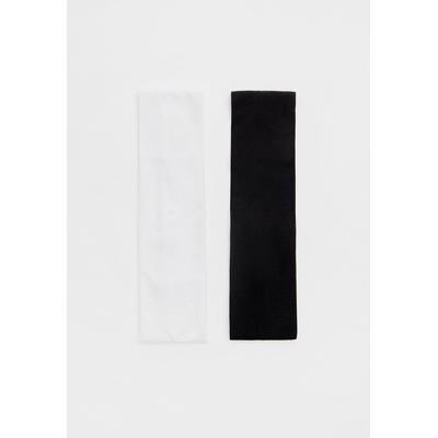 Stradivarius Set of 2 elastic hair bands Black OS
