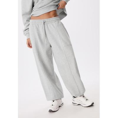 Stradivarius Balloon plush joggers Grey melange XS