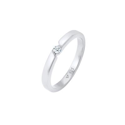 Elli DIAMONDS Verlobungsring Diamant (0.06 ct.) 925 Silber 52 Damen Image