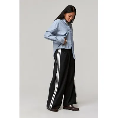 adidas Woven 3-Stripes Track Pants - Black 2XL at Urban Outfitters