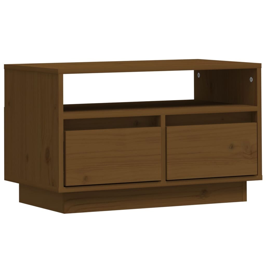 vidaXL TV-Schrank Honigbraun 60x35x37 cm Massivholz Kiefer Image