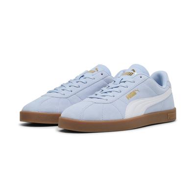 Sneaker PUMA "PUMA Club II Suede Sneakers Erwachsene", Gr. 48, haute tropic weiß gold blau, Obermaterial: Textil, Synthetik, Kuhleder; Futter: Textil; Innensohle: Textil; Laufsohle: Gummi, Schuhe Image