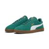 Sneaker PUMA "PUMA Club II Suede Sneakers Erwachsene", Gr. 40.5, wild grün weiß gold, Obermaterial: Textil, Synthetik, Kuhleder; Futter: Textil; Innensohle: Textil; Laufsohle: Gummi, Schuhe