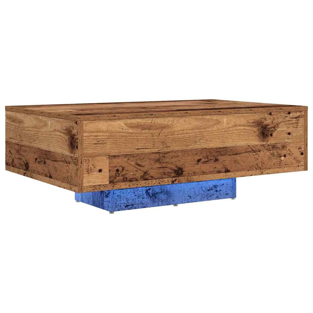 vidaXL Couchtisch Altholz 85 x 55 x 31 cm Holzwerkstoff Image