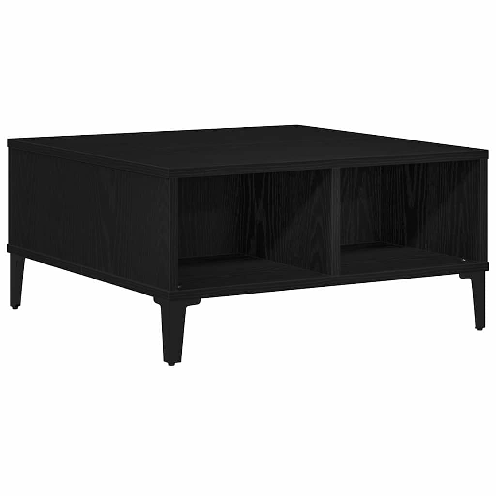 vidaXL Couchtisch Schwarz Eichen-Optik 60 x 60 x 30 cm Image