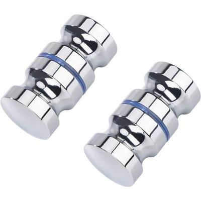 Csparkv - Duschtürgriff, 2 Stück, 30 mm, blanker massiver Edelstahl, M8-Schraube, geeignet für Image
