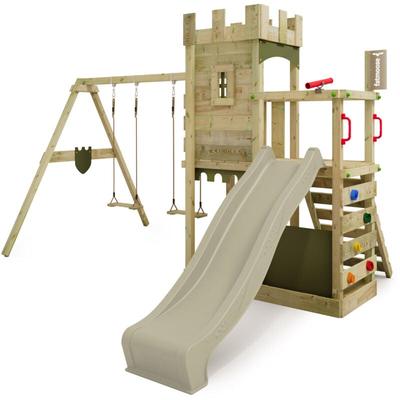Spielturm Ritterburg BoldBaron mit Schaukel & Sandkasten, 10-jährige Garantie, Integrierter Image