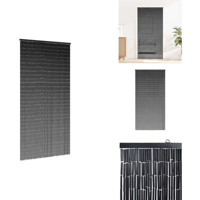 Vidaxl - Insekten-Türvorhang Dunkelgrau 100x200 cm Bambus - Türvorhang - Türvorhänge Image