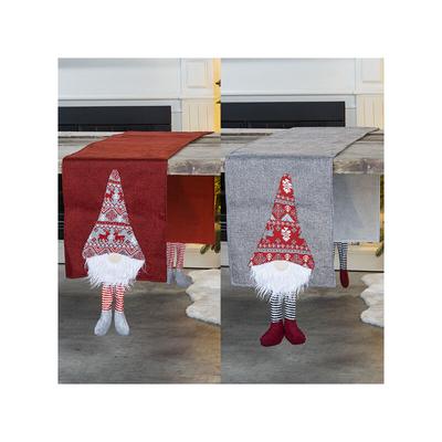 Haushalt - Tischläufer rot mit Wichtelmotiv Image