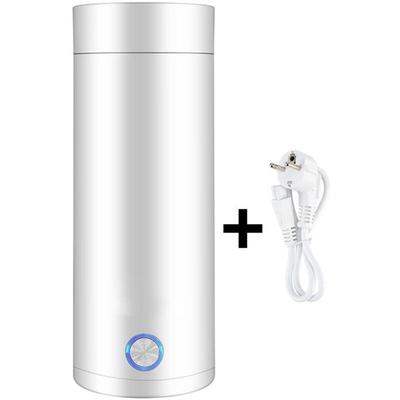 1 Mini-Reisewasserkocher, 400 ml, kleiner Edelstahl-Wasserkocher, weiß, 3-in-1-Elektrobecher, Image
