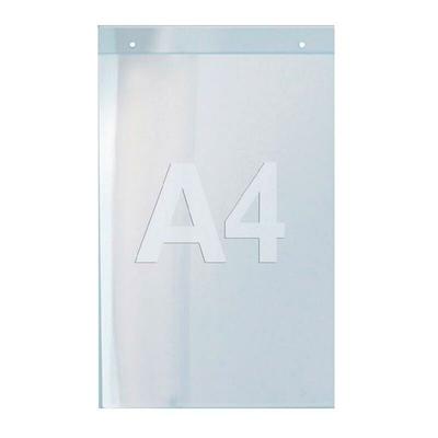Wandprospekthalter DIN A4 hoch Acryl transparent Image