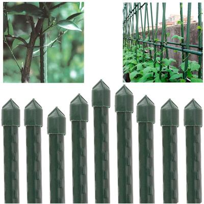 Plastifizierter Stahltutor 90 cm Ø8 mm Stäbe für Pflanzen und Bäume Rankhilfen für Tomaten und Image