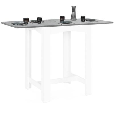 Bartisch dona, ausziehbar, für 2 bis 4 Personen, weiß, Betonplatte 65-130 cm Image
