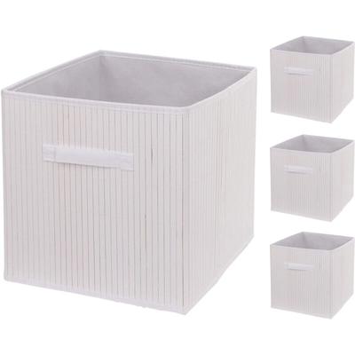 Hegele - 4er-Set Faltbox HHG-120, Korb Aufbewahrungskorb Ordnungsbox Sortierbox Aufbewahrungsbox, Image