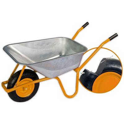 Bauschubkarre mit PU-Rad 100 l Tragkraft 160 kg Schubkarren - Pro-bau-tec Image