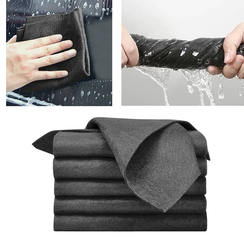 Verdicktes magisches Tuch für die Glas reinigung Mikro faser Aut ofens ter Glas reinigungs tuch Auto waschlappen Fenster Wasser trocknungs tuch Image