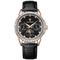 Luxusuhren für Männer Datum Woche wasserdicht leuchtend Leder Herrenuhr lässige Mode Quarz Herrenarmbanduhr