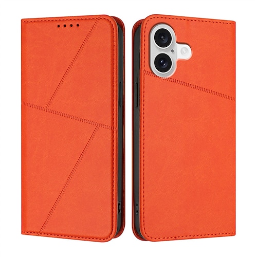 Handy Hülle Handyhüllen Für iPhone 17 Pro Max 17 Air 16 15 14 Pro Max Plus 16e 13 12 11 Pro Max Brieftaschenhülle Flip-Cover Stoßfest Geometrisches Muster TPU PU-Leder Image