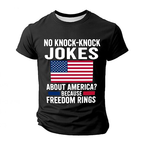 US Amerika 250 Jahre Jubiläum patriotische T-Shirts für Männer Lokales Ei T-Shirt Kurzarm T-Shirt 3D-Druck Rundhals-Shirt Militär Lustiges Politisches T-Shirt Straße Freizeit Alltag Schwarz Blau Grün Image