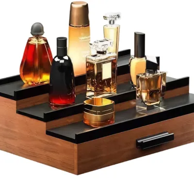 New Portable Perfume Organizer Shelf Stand 3 Tier Drawer Storage For Fragrance Collection Perfume Stand Organiser
