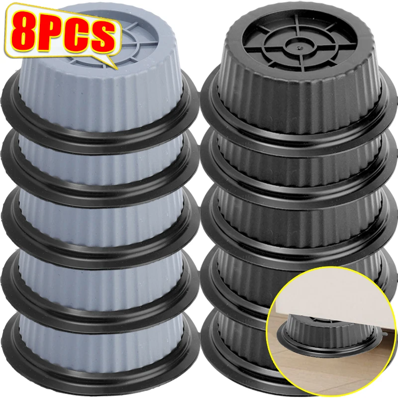 Universal Washing Machine Support Pads Vibration Damper Suction Cup Shockproof Foot Pads Furniture Refrigerator Non-slip Mats