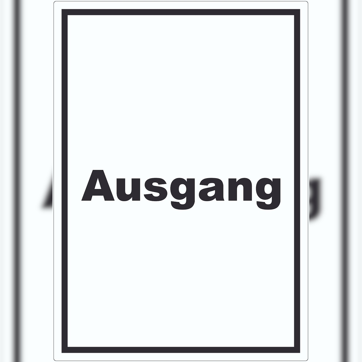 HB-Druck Ausgang Aufkleber mit Text Exit Schluss hochkant A5 (148x210mm) Image