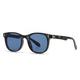 FORLUZ Vintage Oval Sunglasses Women Luxury Sunglasses Fashion Rivets Men Blue Tea Punk Shades Uv400(Dark gray blue)