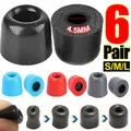 Auricolari di ricambio in memory foam per foro di connessione da 4,5 mm S/M/L Auricolari in schiuma morbida per cuffie in-ear Copertura per cuscinetti auricolari
