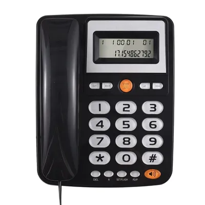 Desktop Corded Landline Phone Big Button Corded Telephone for Elderly Seniors Phone with LCD Display